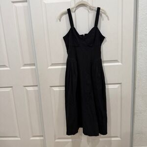 Future Collective Reese‎ Blutstein Black Sleeveless Midi Dress - Size 6